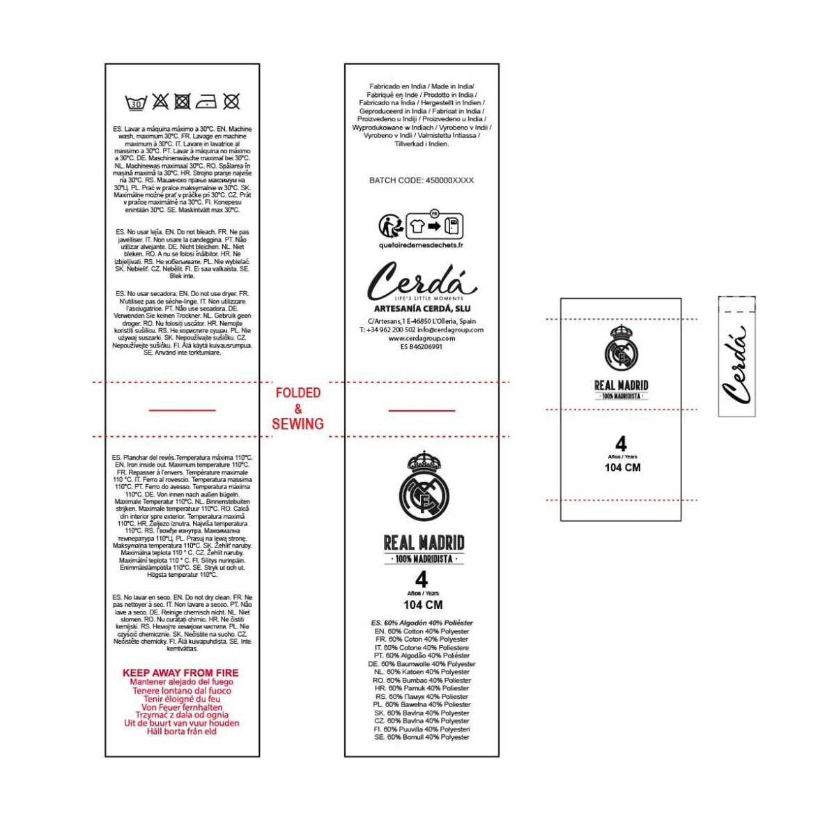 Pijama Infantil Real Madrid C.F. Azul