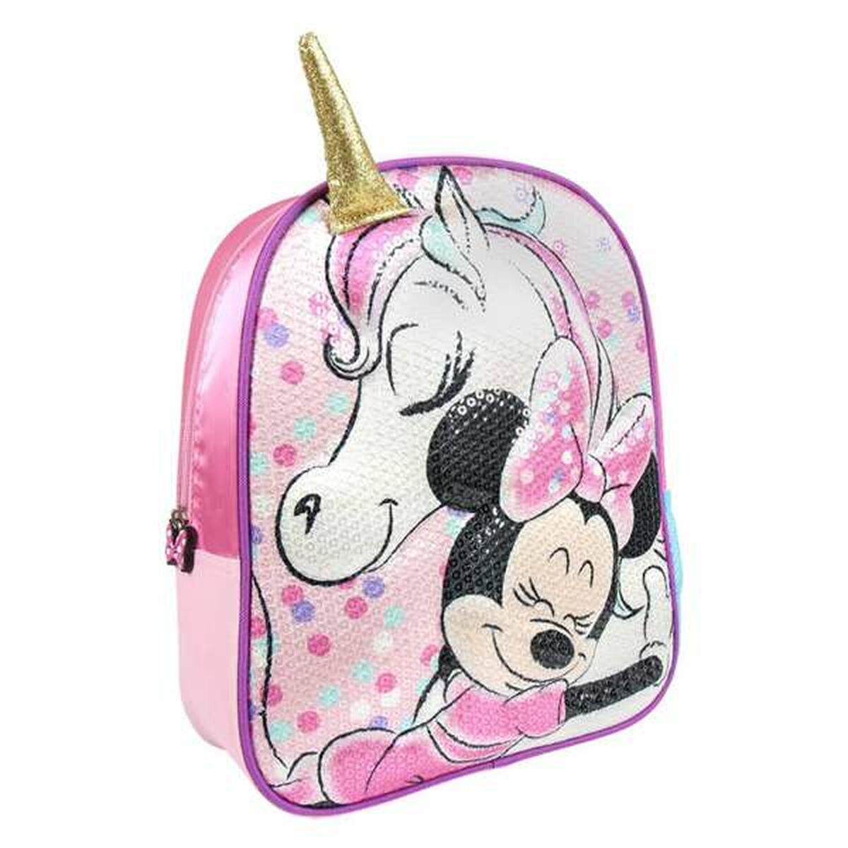 Mochila Infantil 3D Minnie Mouse Rosa 25 x 31 x 10 cm