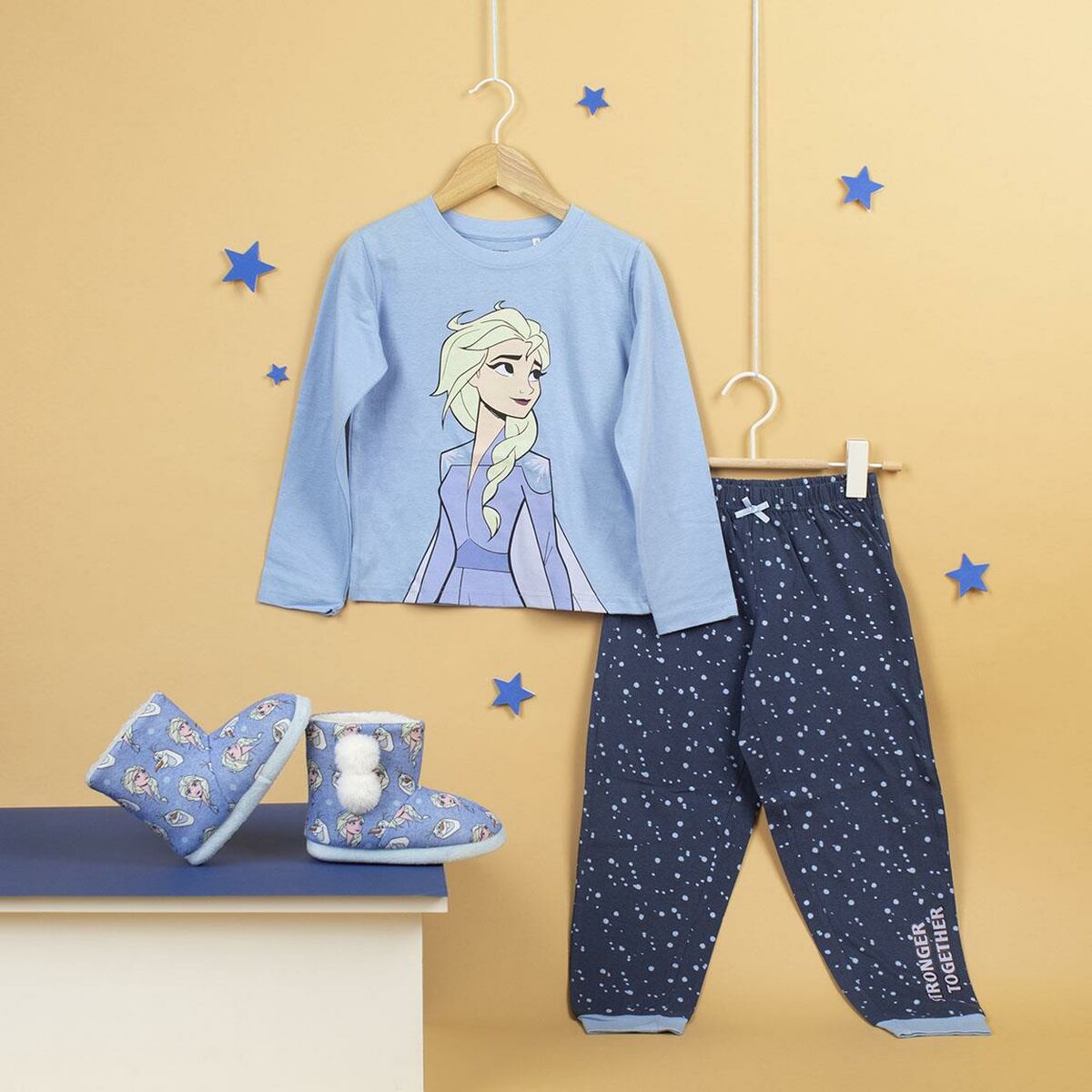 Pijama Infantil Frozen Azul claro 3 Años