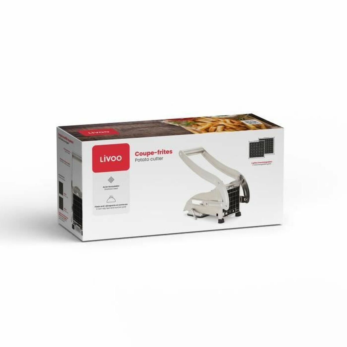 Cortador de Patatas Livoo Plateado