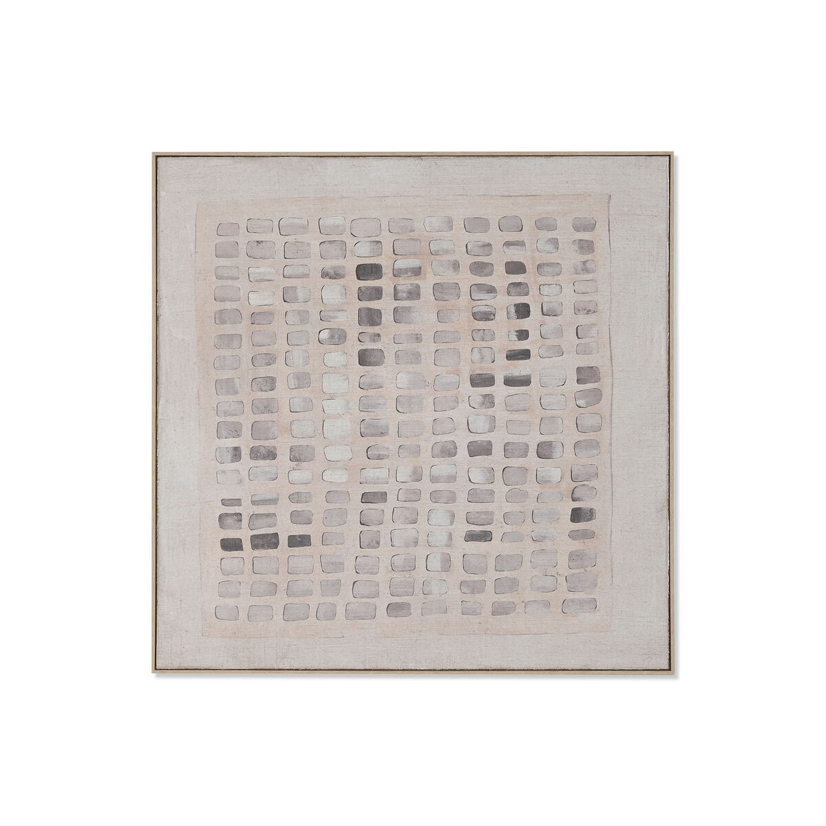 Cuadro 3D Home ESPRIT Yute Poliestireno 100 x 4 x 100 cm