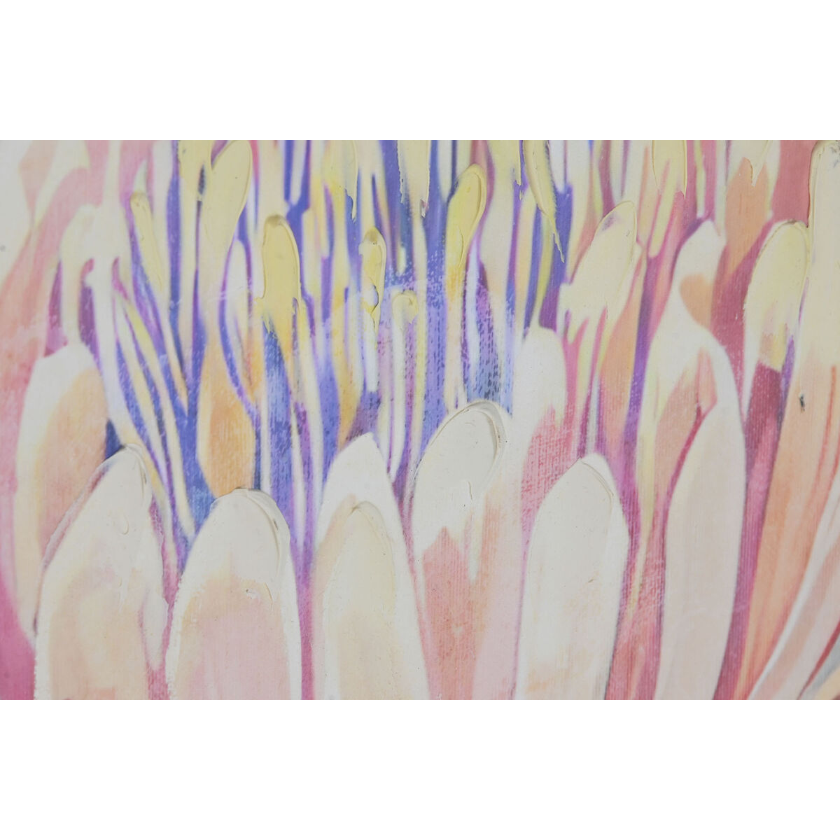 Lienzo Home ESPRIT Verde Rosa Flores Shabby Chic 75 x 4 x 100 cm (2 Unidades)