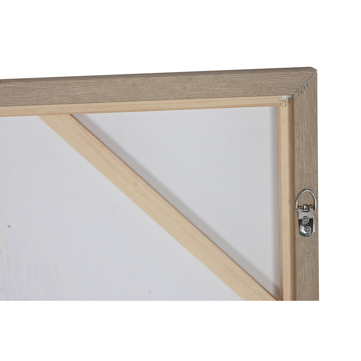 Lienzo Home ESPRIT Verde Rosa Flores Shabby Chic 75 x 4 x 100 cm (2 Unidades)