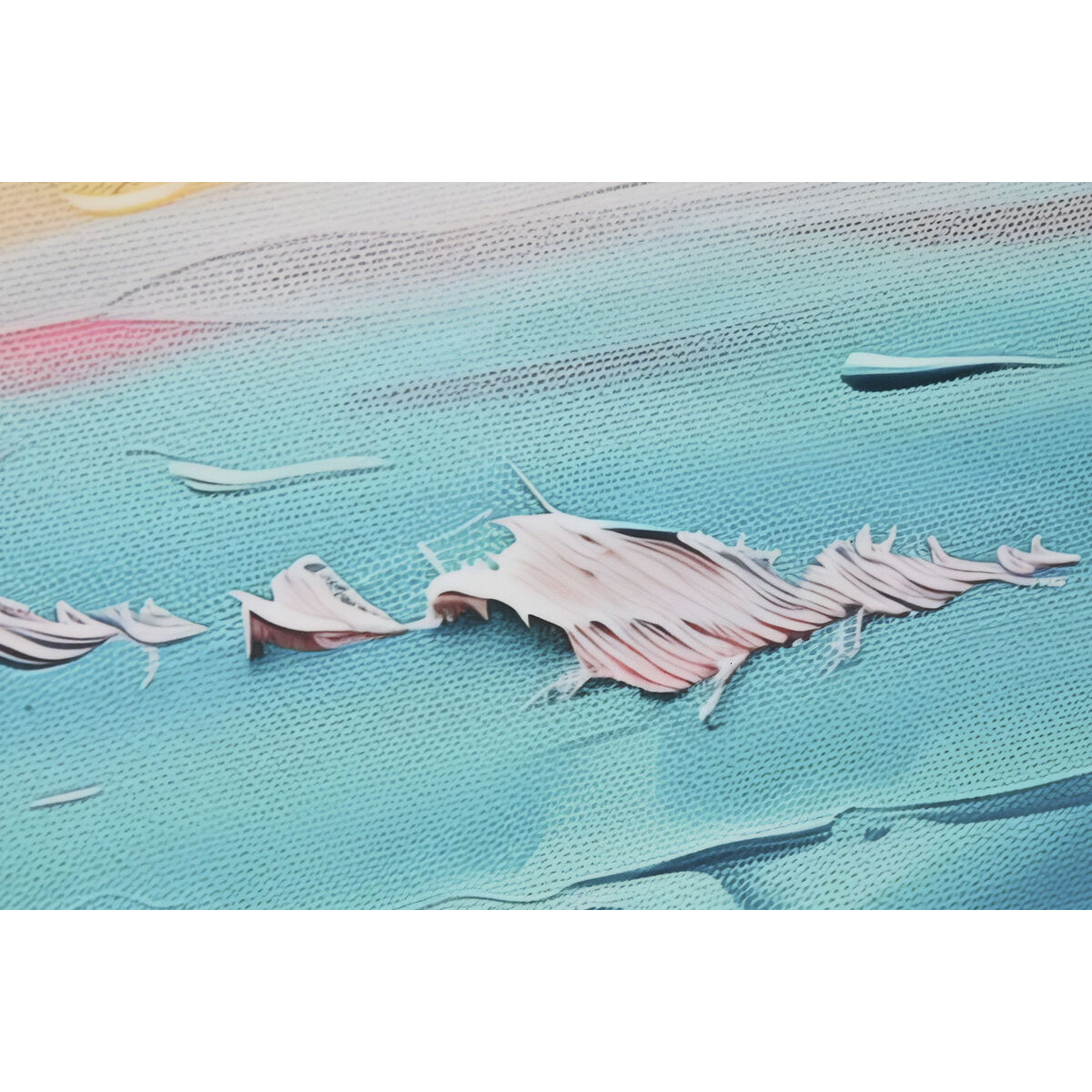 Cuadro Home ESPRIT Aluminio Madera MDF 80 x 3,5 x 120 cm