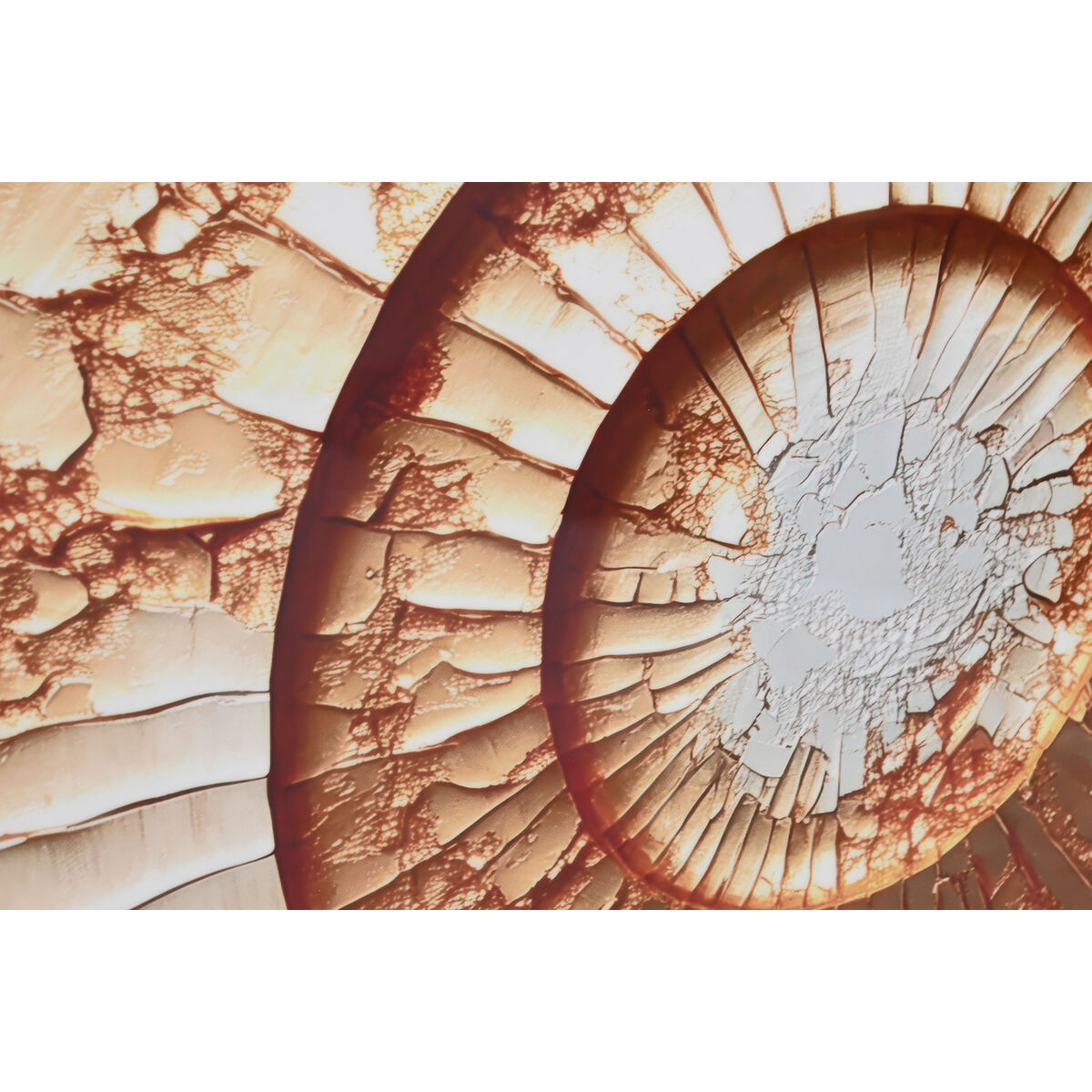 Cuadro Home ESPRIT Aluminio Madera MDF 80 x 3,5 x 80 cm