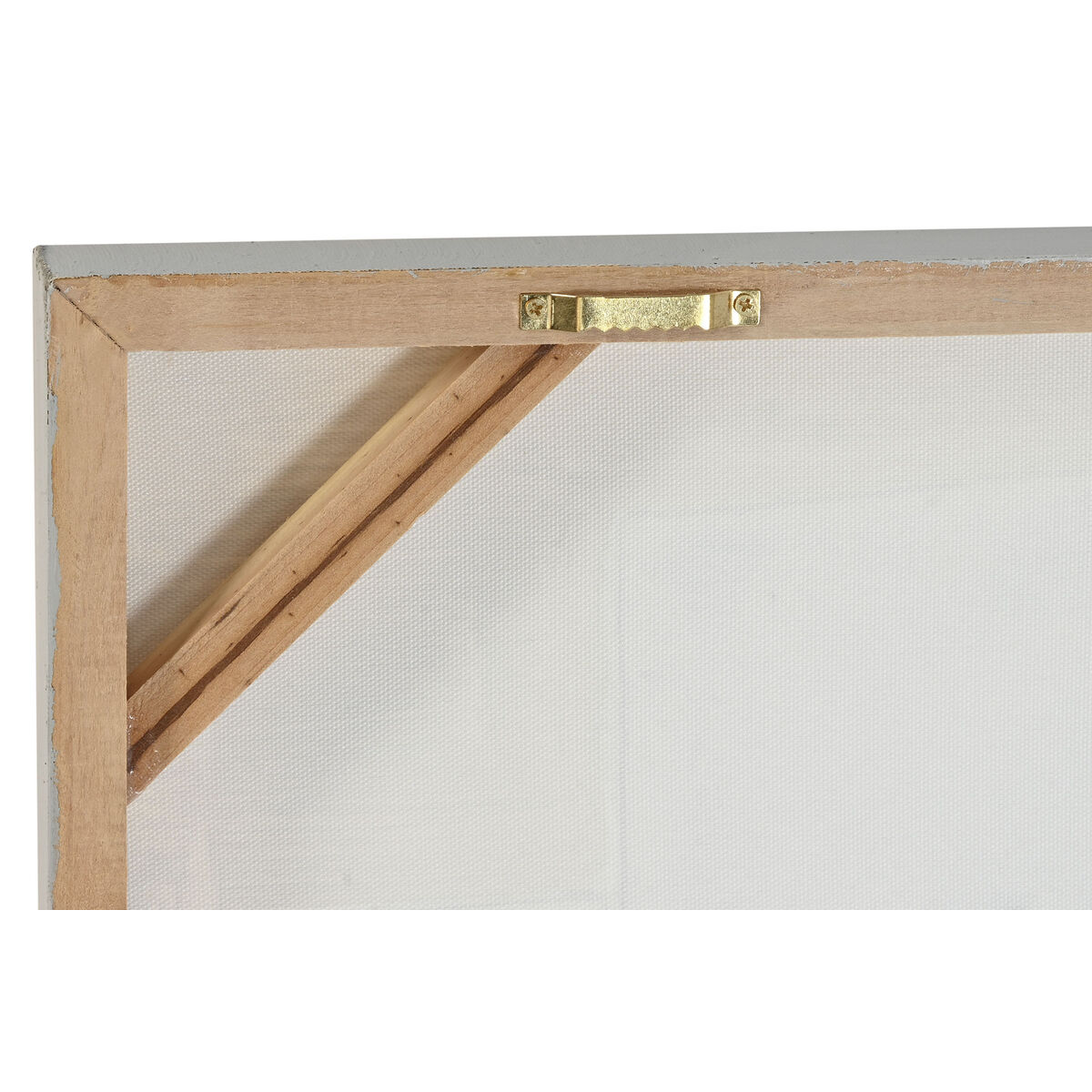 Lienzo Home ESPRIT Blanco Beige Abstracto Urbano 150 x 3 x 50 cm (2 Unidades)