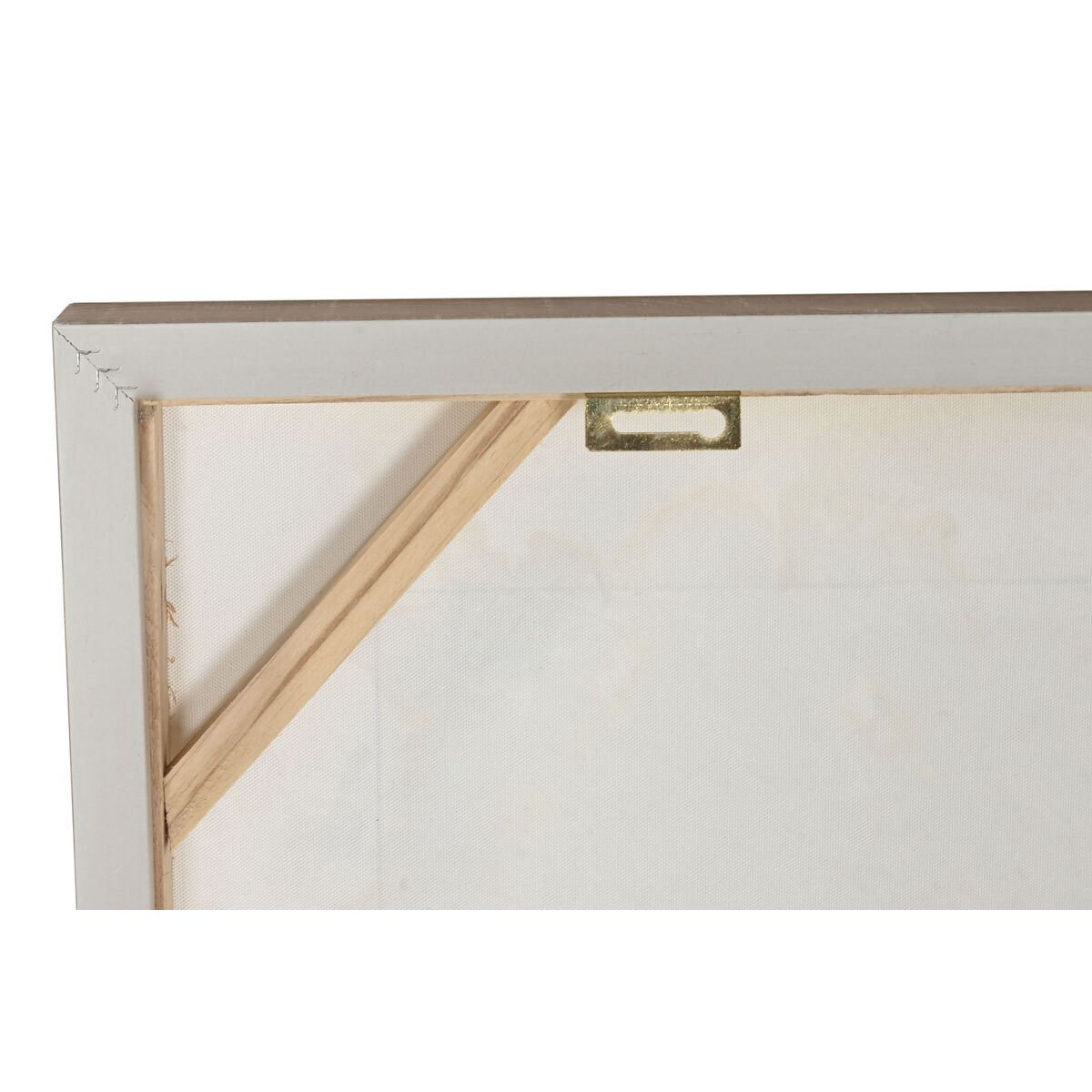 Lienzo Home ESPRIT Blanco Círculos 102 x 4,5 x 102 cm (2 Unidades)