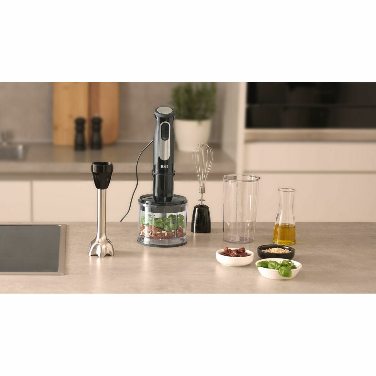 Mini Batidora Espumadora Braun MQ55236MBK