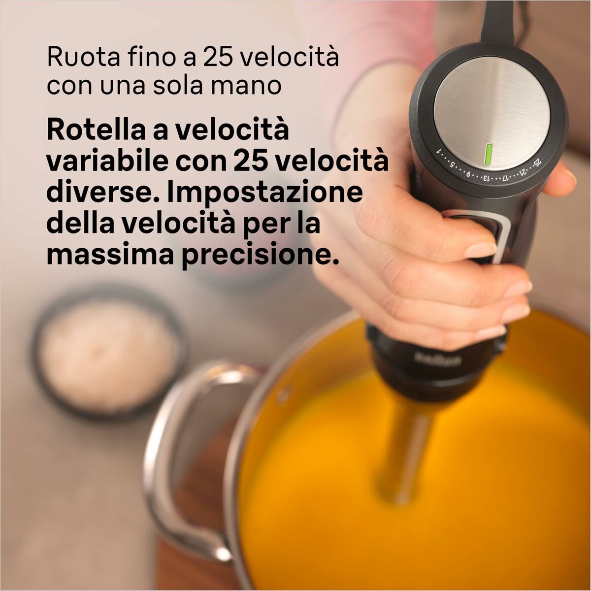 Mini Batidora Espumadora Braun MQ55236MBK