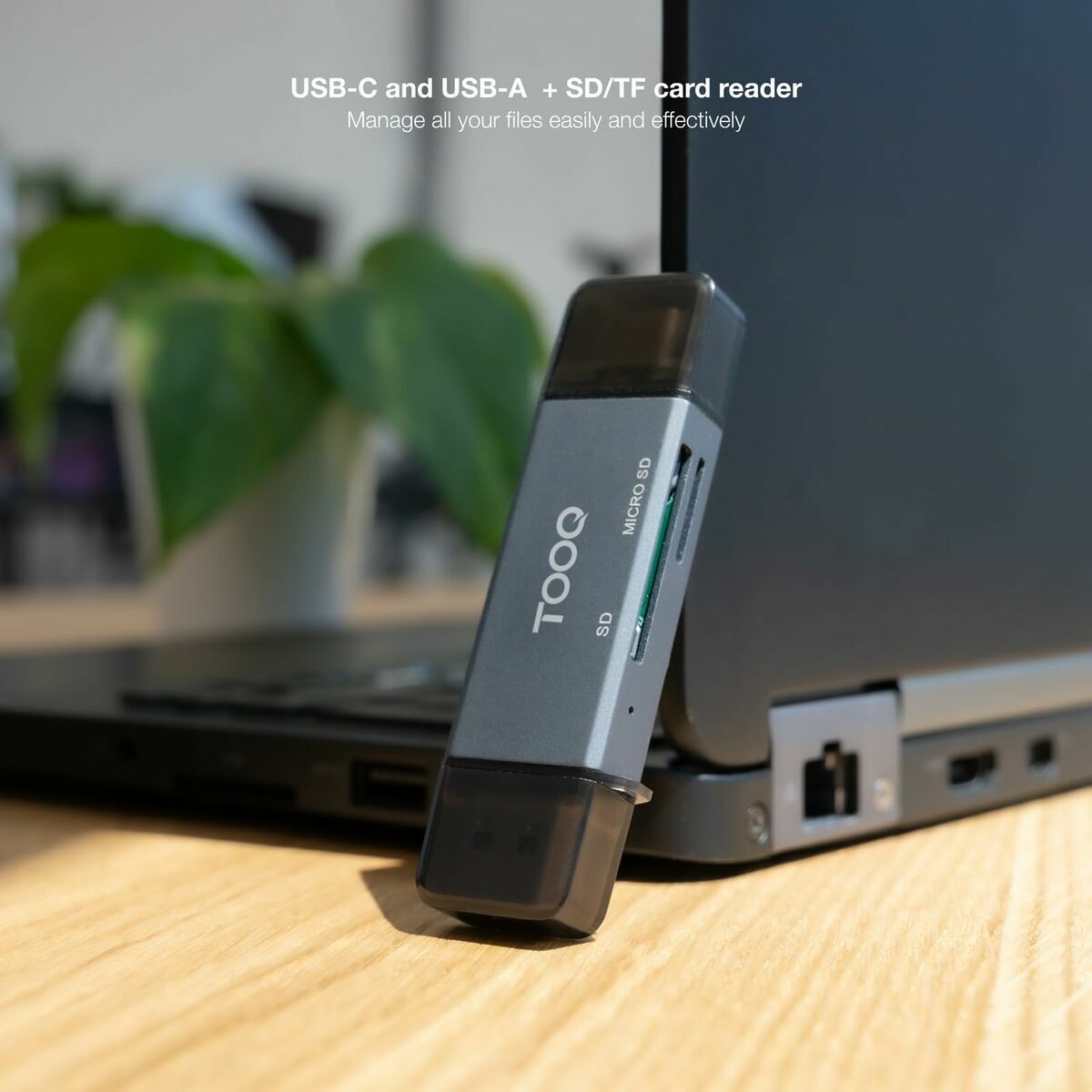 Lector de Tarjetas TooQ TQR-3001G Negro Gris