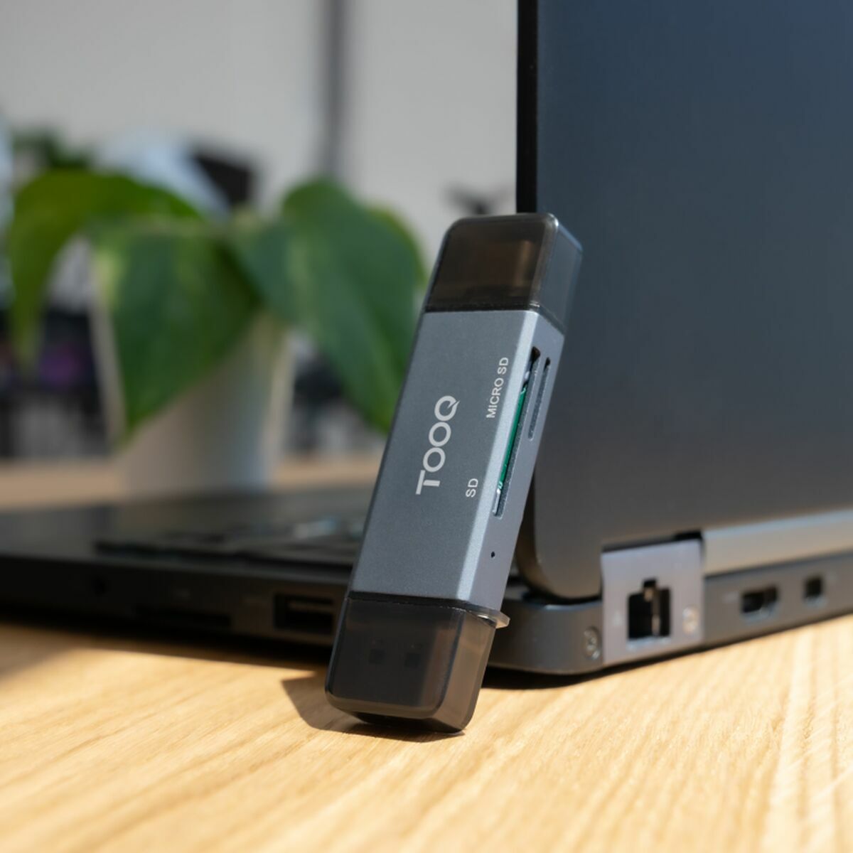 Lector de Tarjetas TooQ TQR-3001G Negro Gris