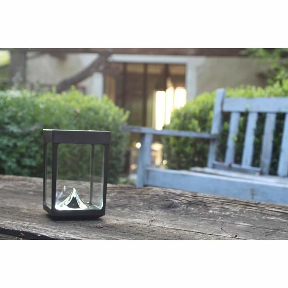 Farol LED Negro Cristal ABS 12 x 12 x 18 cm