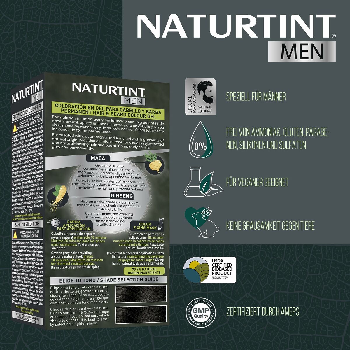 Tinte Permanente Naturtint NATURTINT MEN 6-rubio oscuro