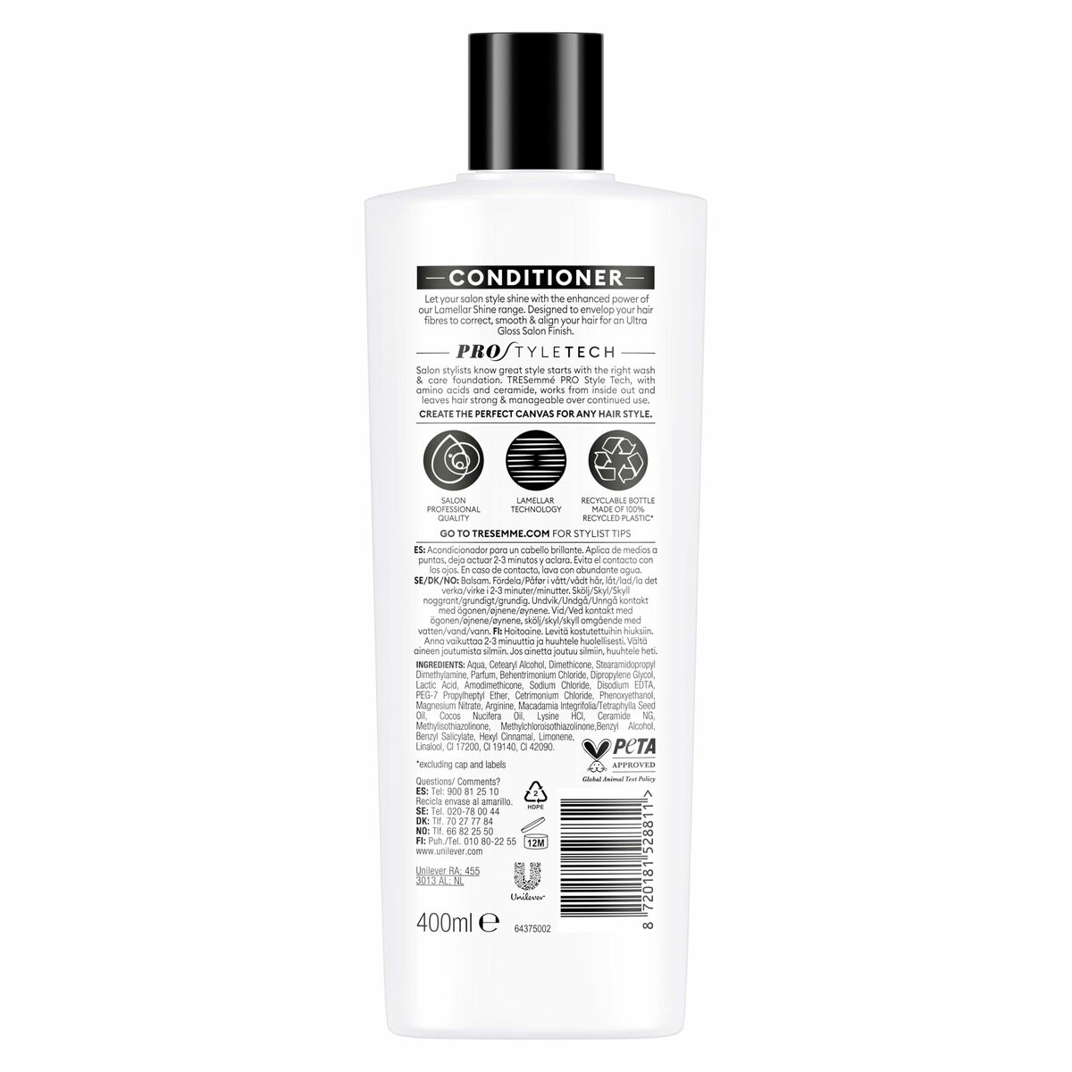 Acondicionador Tresemme LAMELLAR SHINE 400 ml