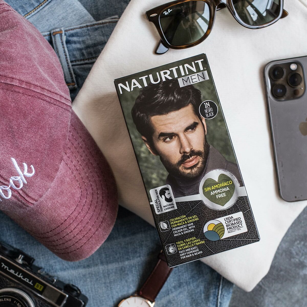 Tinte Permanente Naturtint NATURTINT MEN Negro