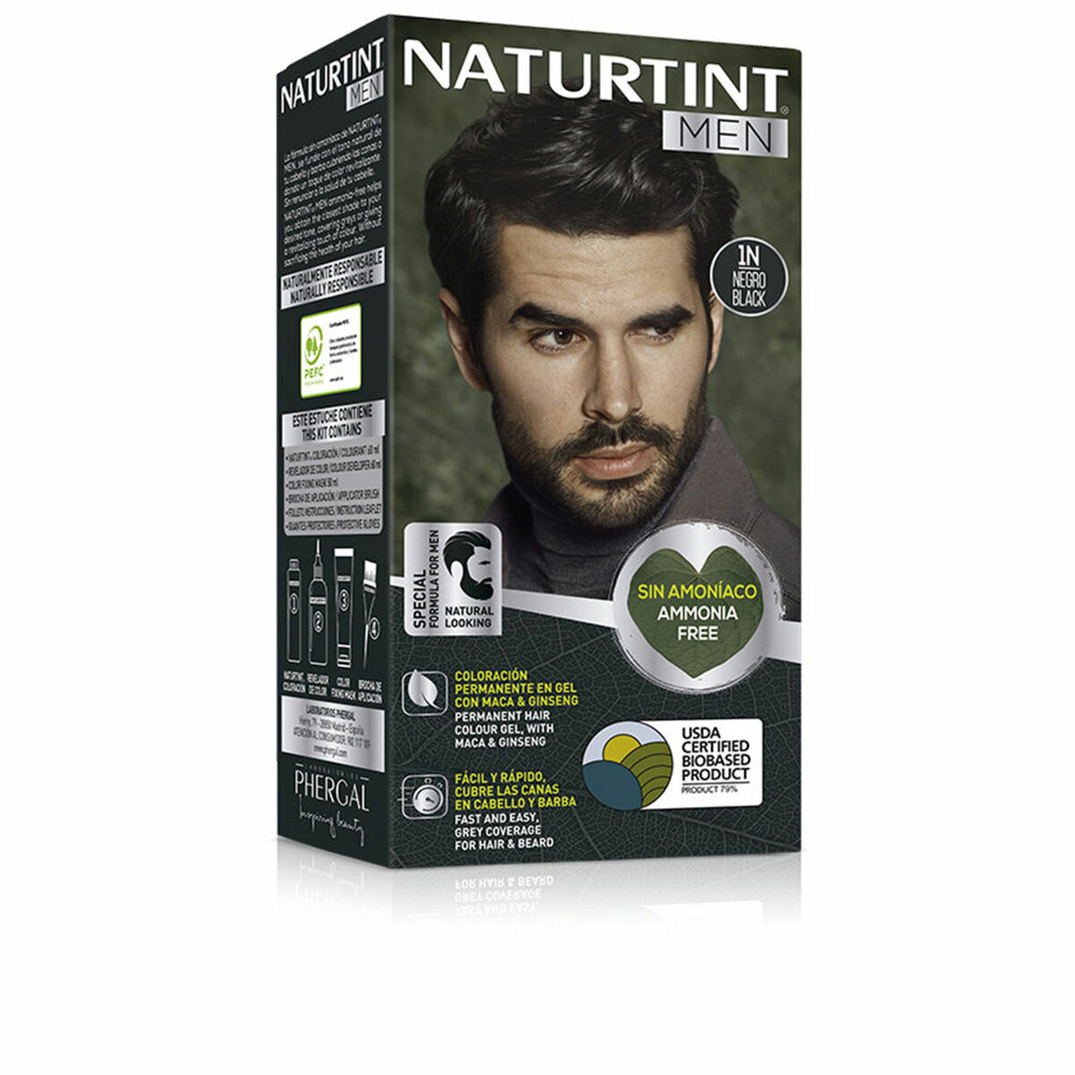 Tinte Permanente Naturtint NATURTINT MEN Negro