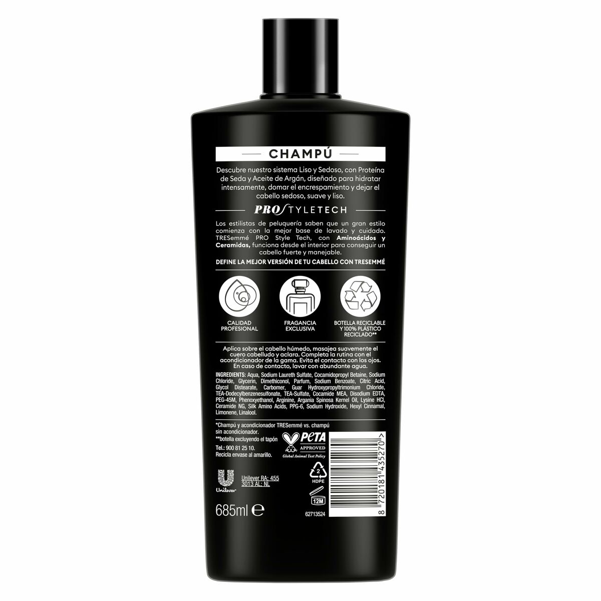 Champú Tresemme LISO&SEDOSO