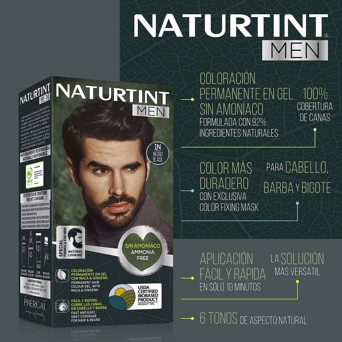 Tinte Permanente Naturtint NATURTINT MEN Nº 4n-Castano Natural