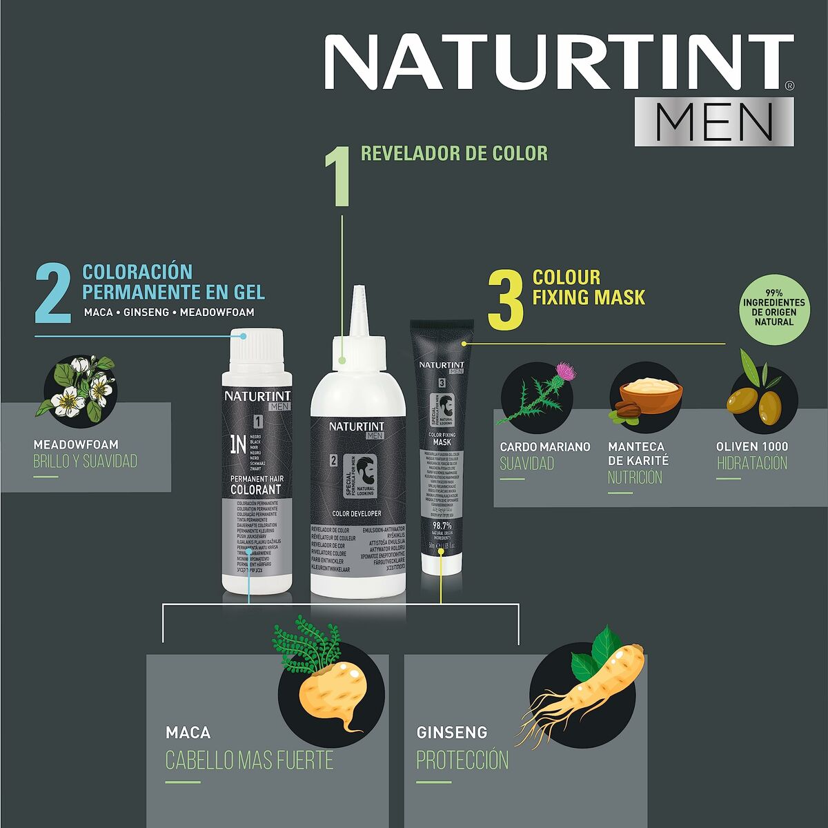 Tinte Permanente Naturtint NATURTINT MEN Nº 4n-Castano Natural