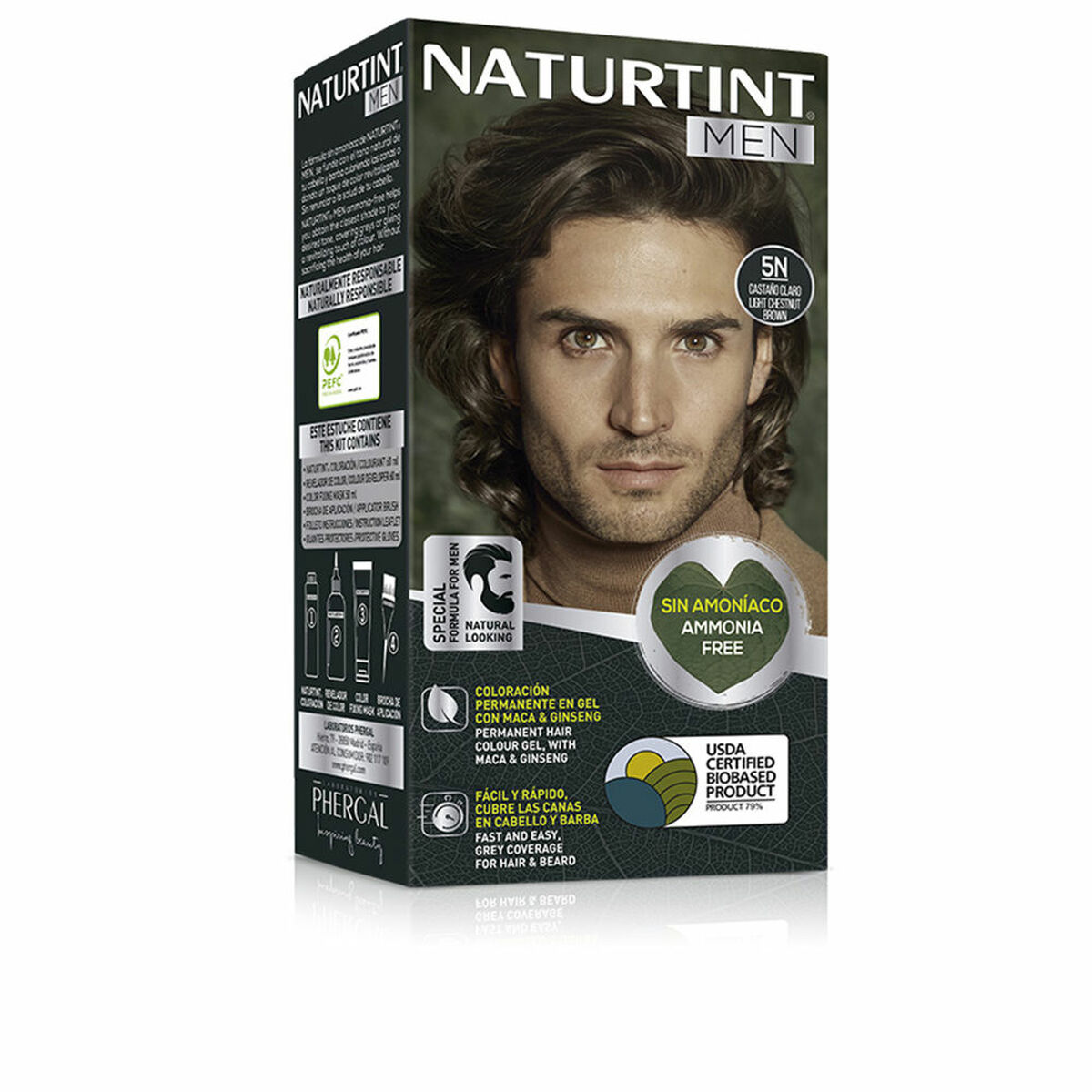 Tinte Permanente Naturtint NATURTINT MEN 5 - Castaño Claro