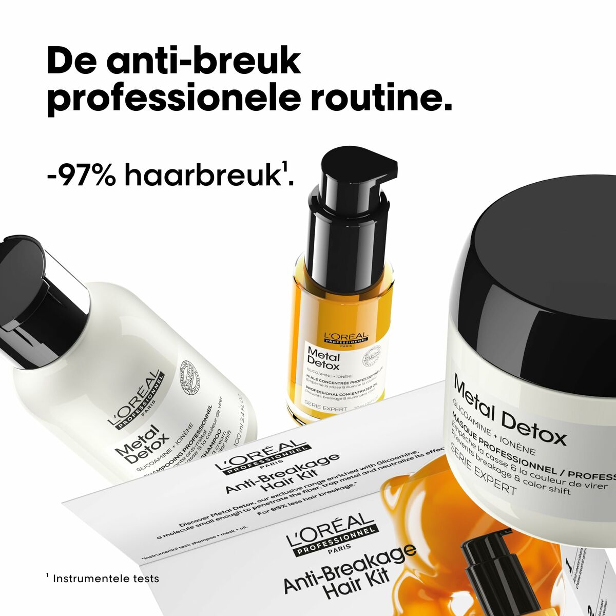 Set de Peluquería L'Oreal Professionnel Paris METAL DETOX 3 Piezas