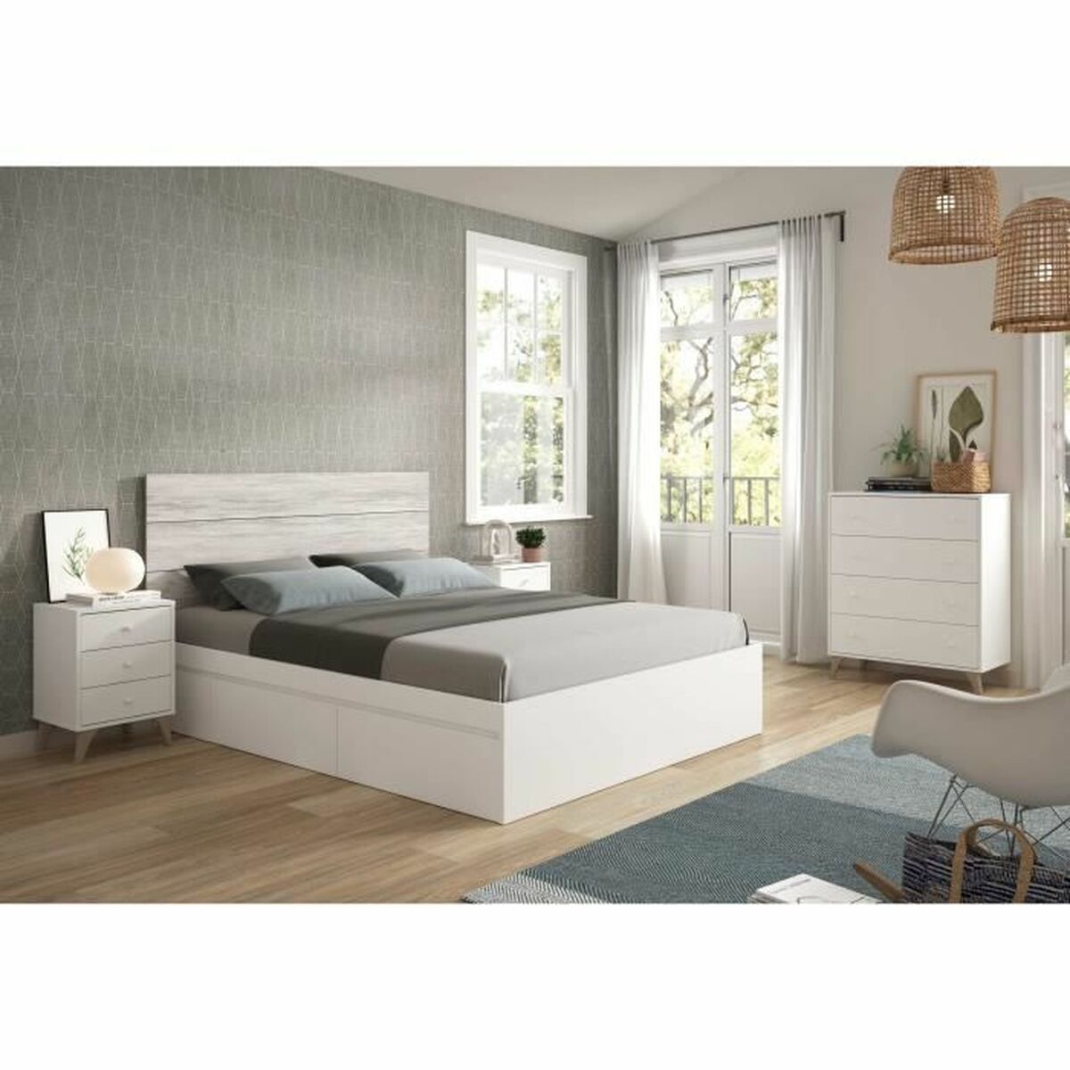 Cómoda Blanco 95 x 77,5 x 40 cm