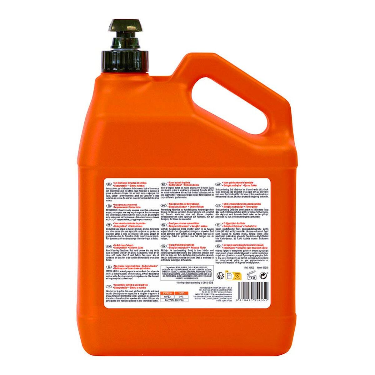 Jabón de Manos Permatex fast orange 5 L