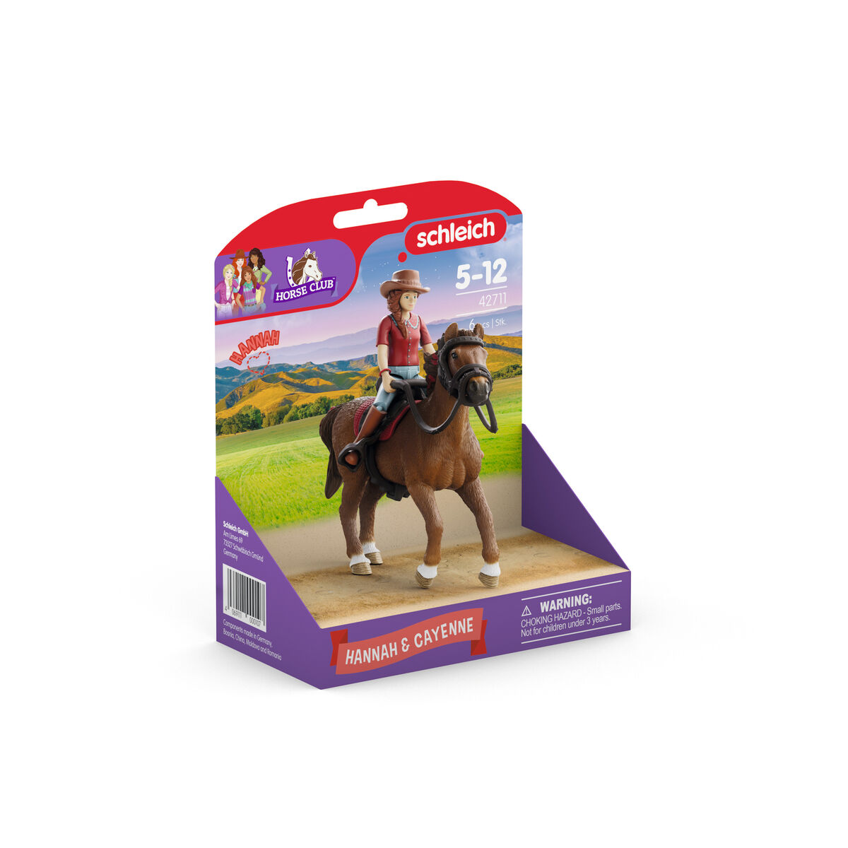 Playset Schleich Horse Club 42711 Hannah & Cayenne