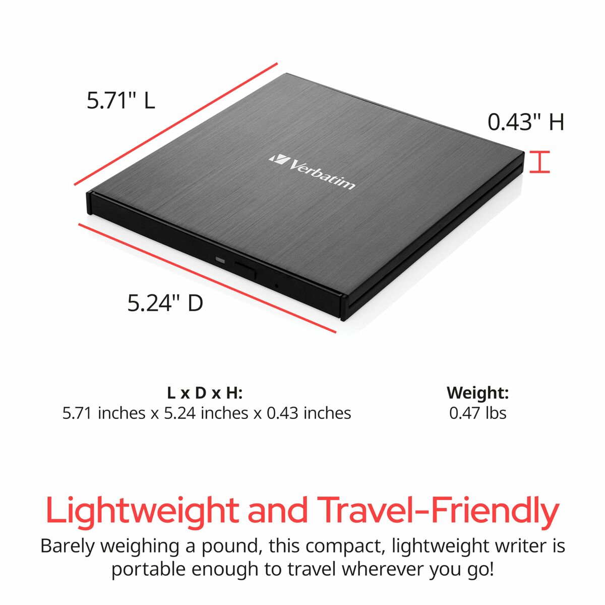 Lector CD/DVD Verbatim 43888