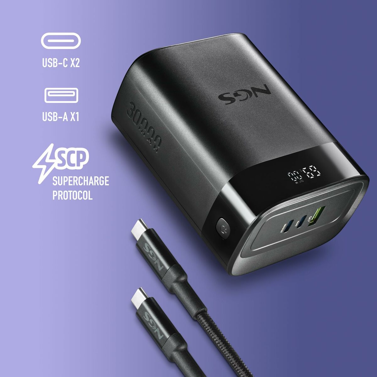 Powerbank NGS TWIX30 Negro 30000 mAh