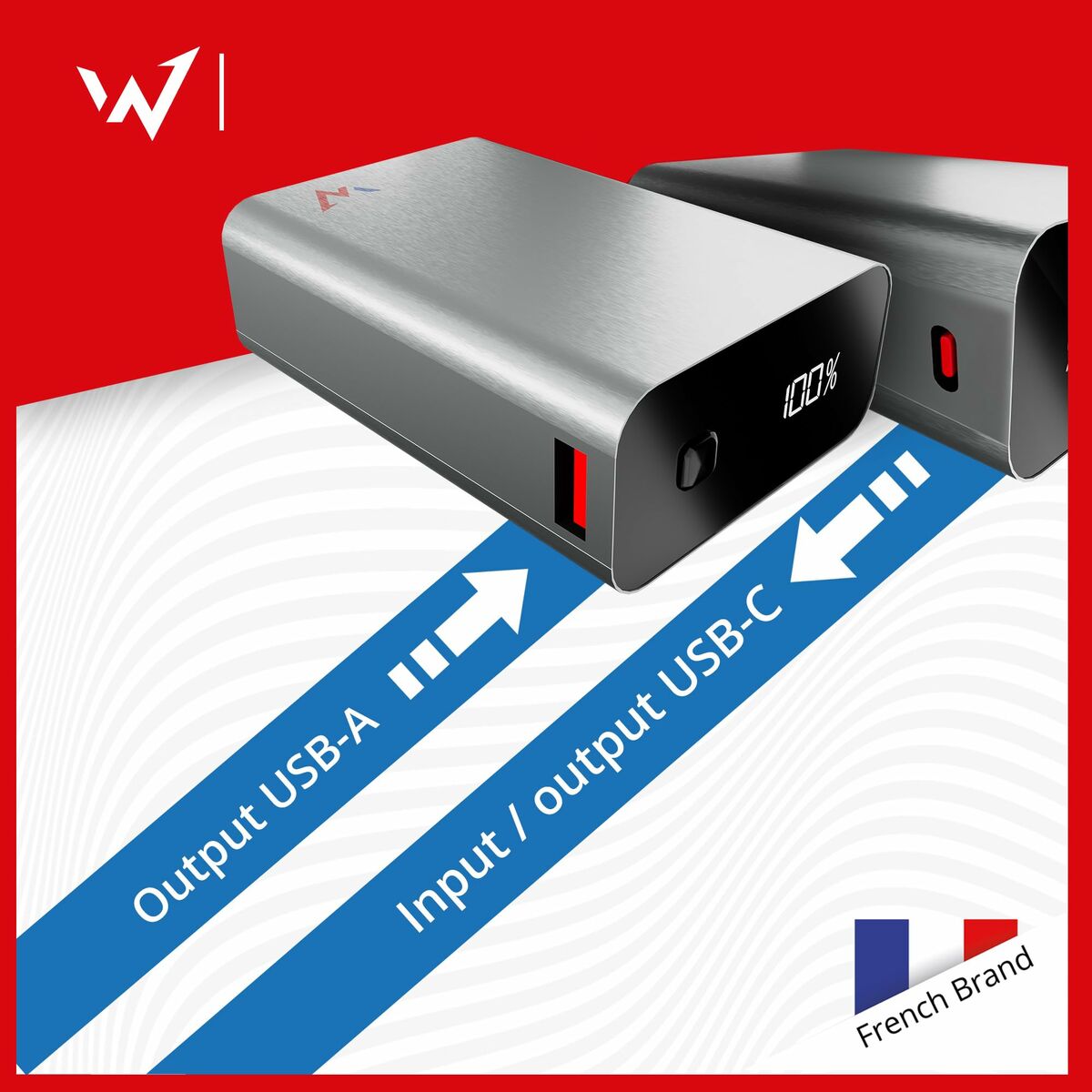 Powerbank Wonder Wonder WX20 Plateado 20000 mAh