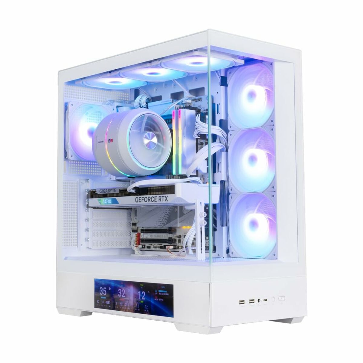 Caja Semitorre ATX Zalman P40 DS WHITE Blanco