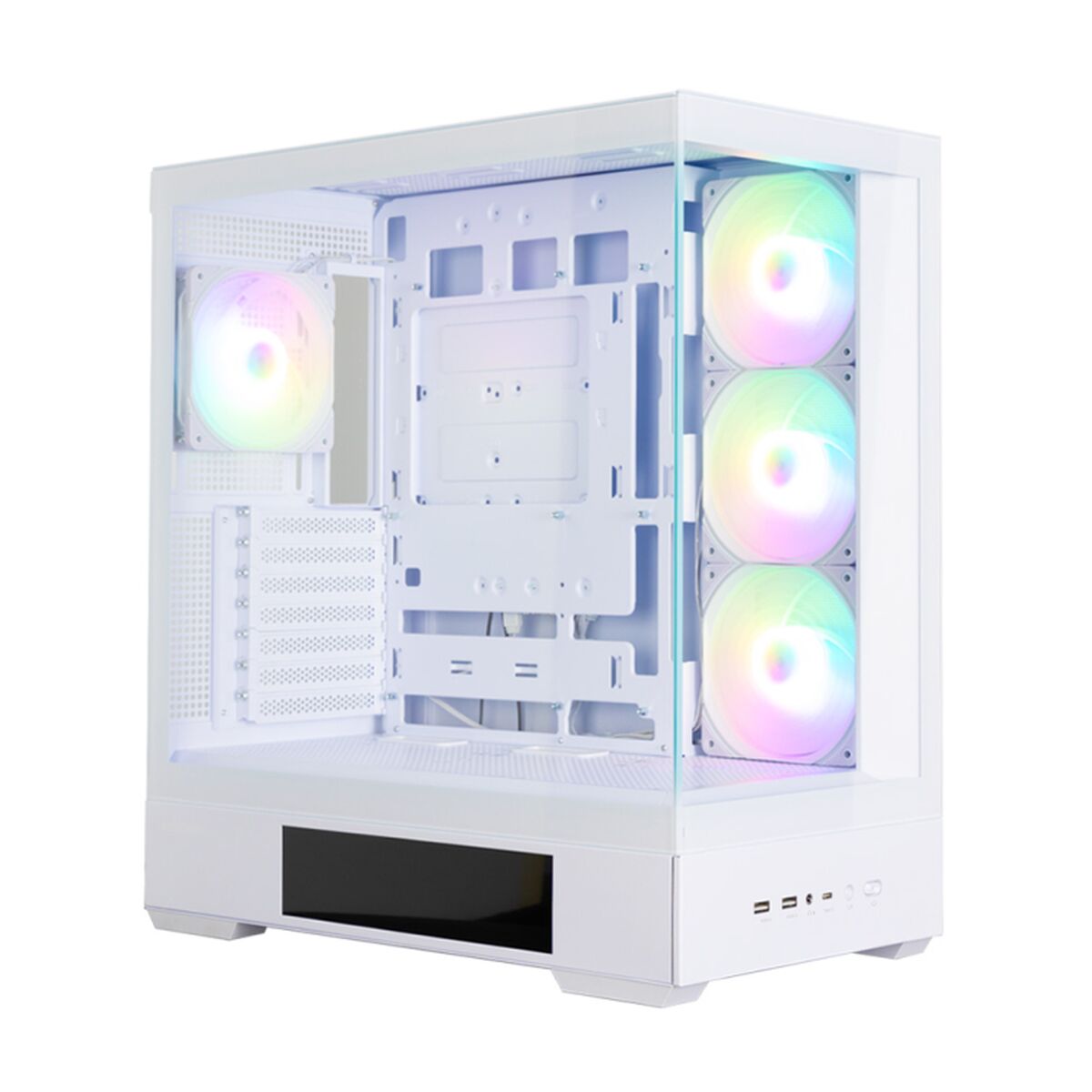 Caja Semitorre ATX Zalman P40 DS WHITE Blanco