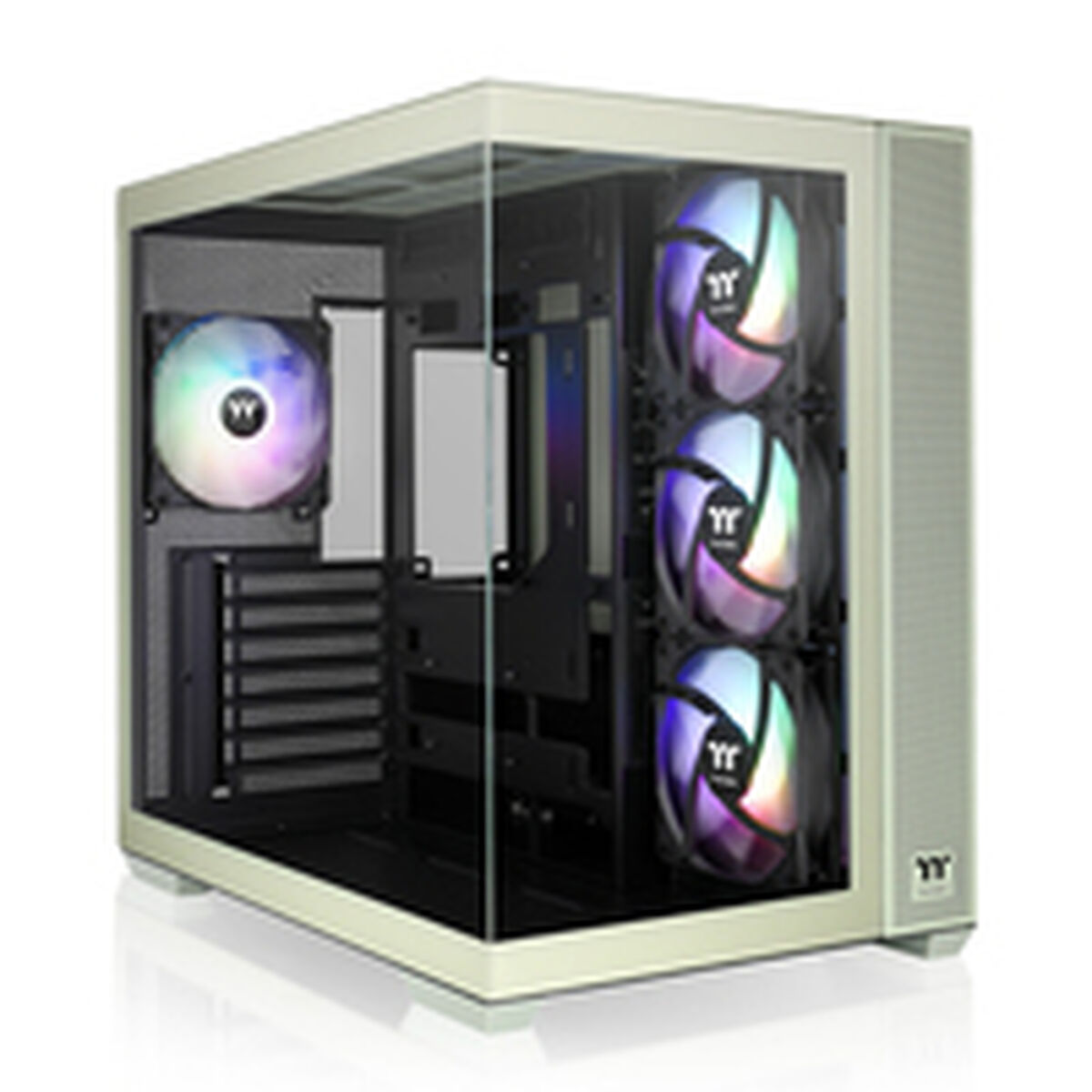 Caja Semitorre ATX THERMALTAKE View 380 TG ARGB Verde