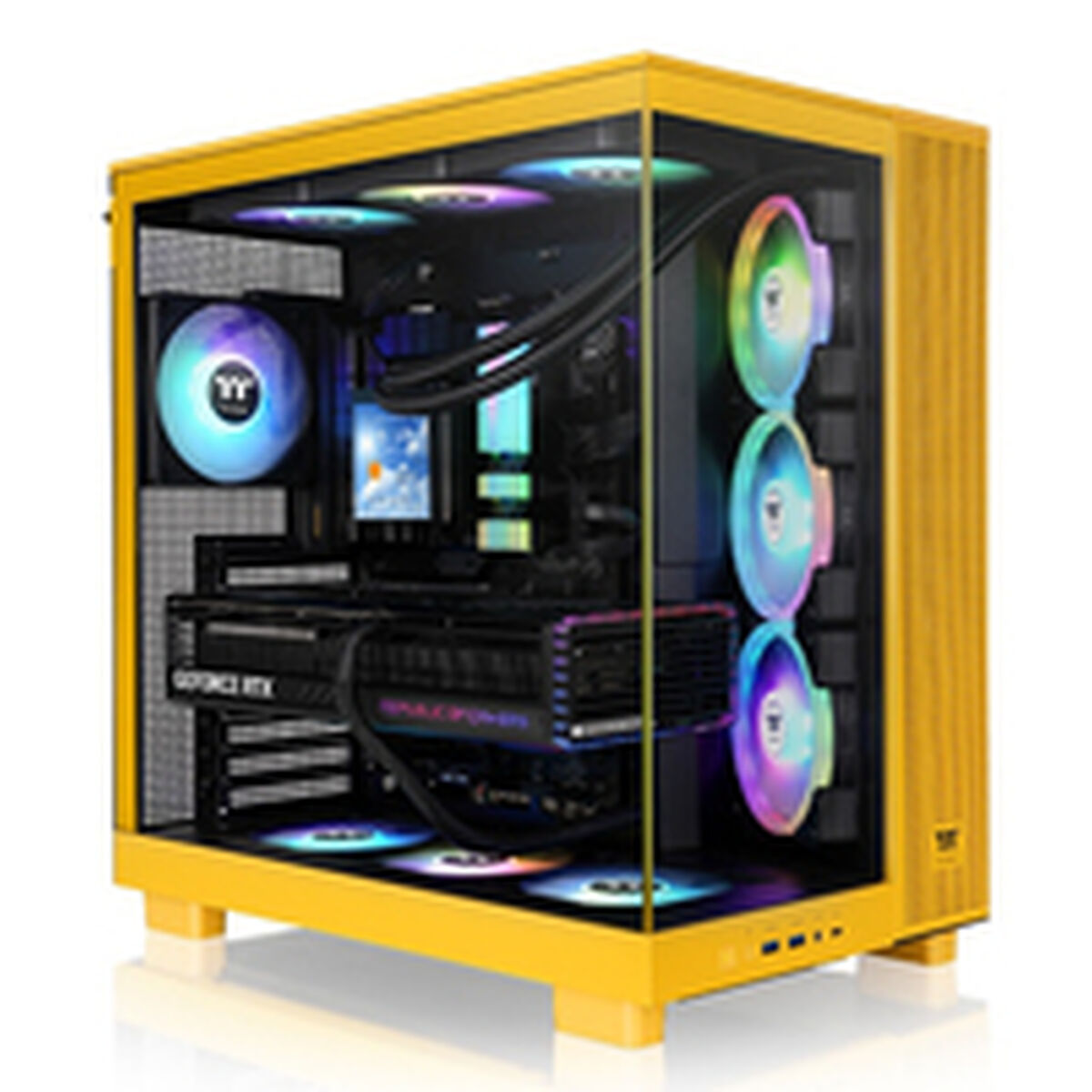 Caja Semitorre ATX THERMALTAKE View 380 XL TG ARGB Amarillo