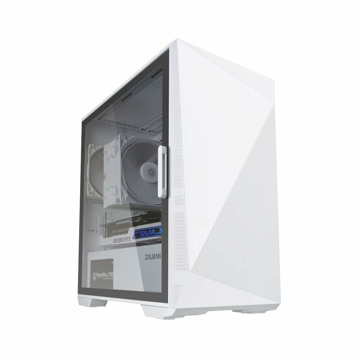 Caja Semitorre ATX Zalman Z1 Iceberg White Blanco