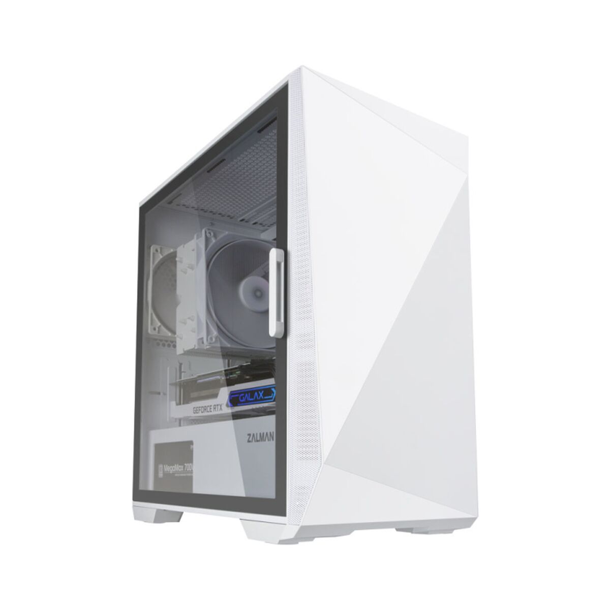 Caja Semitorre ATX Zalman Z1 Iceberg White Blanco