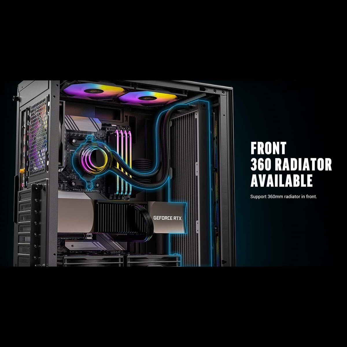 Caja Semitorre ATX Antec AX85 ARGB Negro