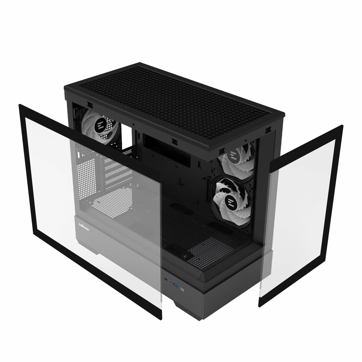 Caja Semitorre ATX Zalman P30 V2 Negro
