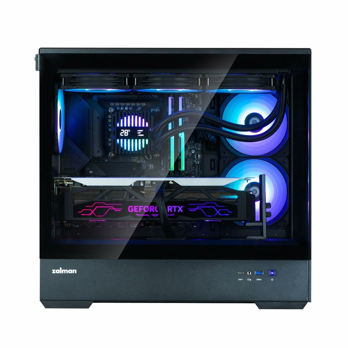 Caja Semitorre ATX Zalman P30 V2 Negro