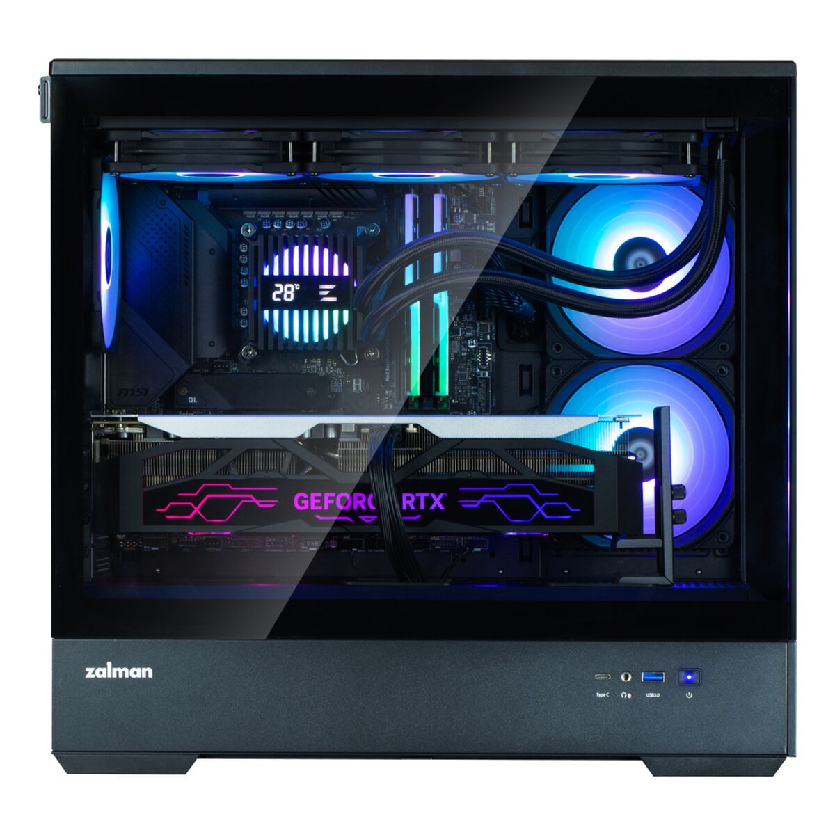 Caja Semitorre ATX Zalman P30 V2 Negro
