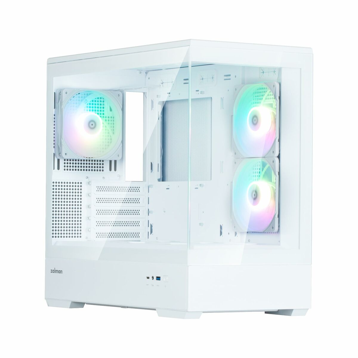 Caja Semitorre ATX Zalman P30 V2 Blanco