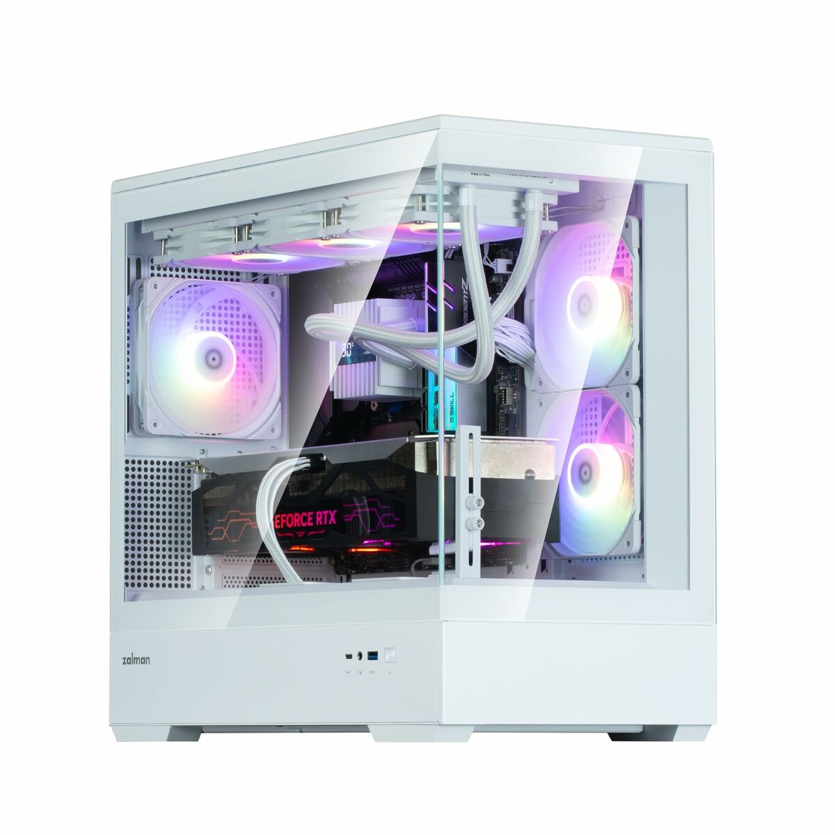 Caja Semitorre ATX Zalman P30 V2 Blanco