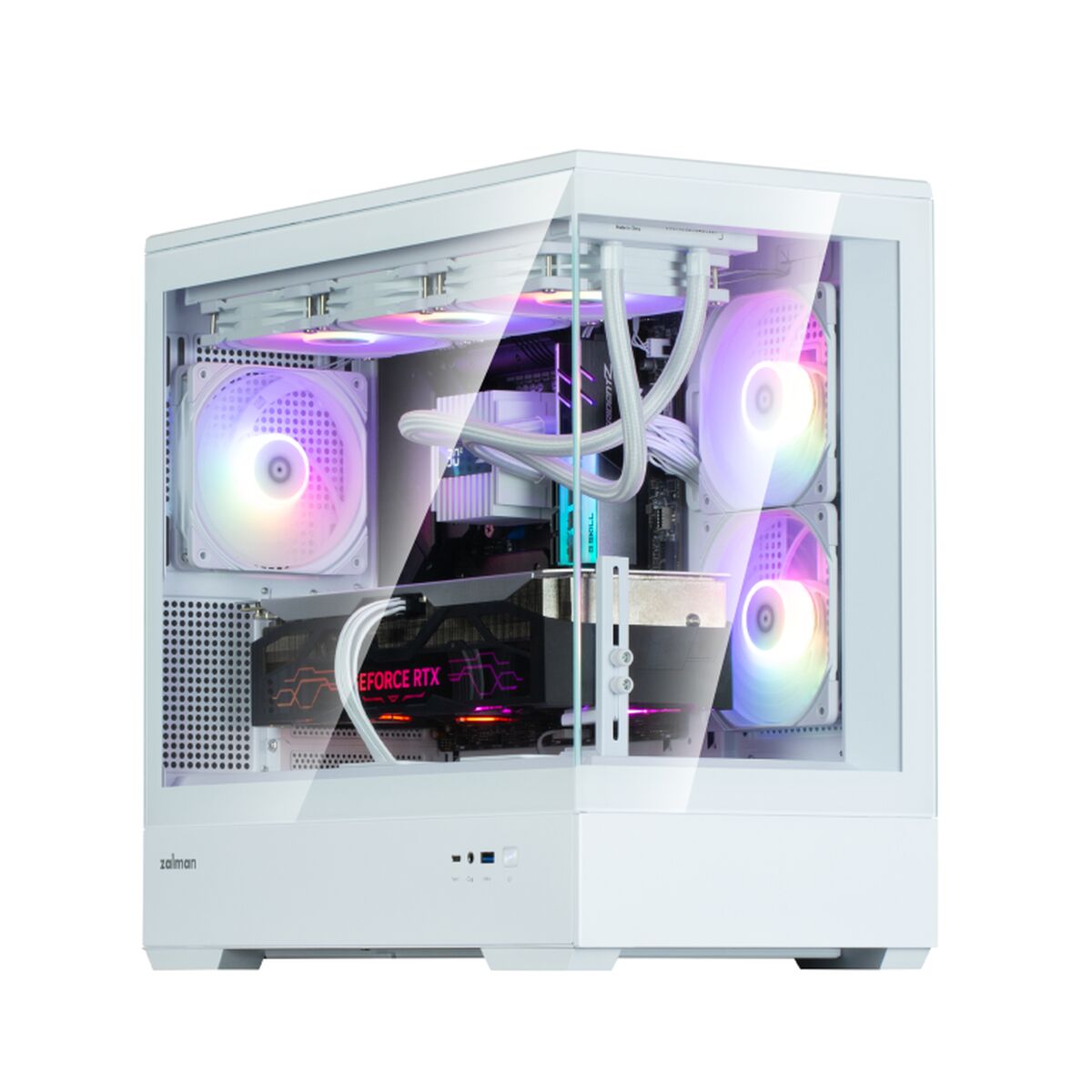 Caja Semitorre ATX Zalman P30 V2 Blanco