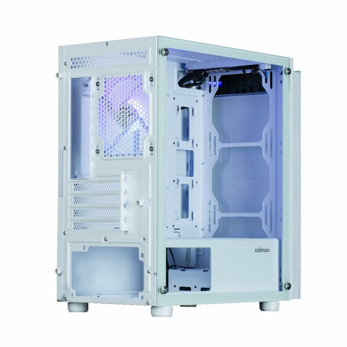 Caja Semitorre ATX Zalman T4 PLUS Blanco