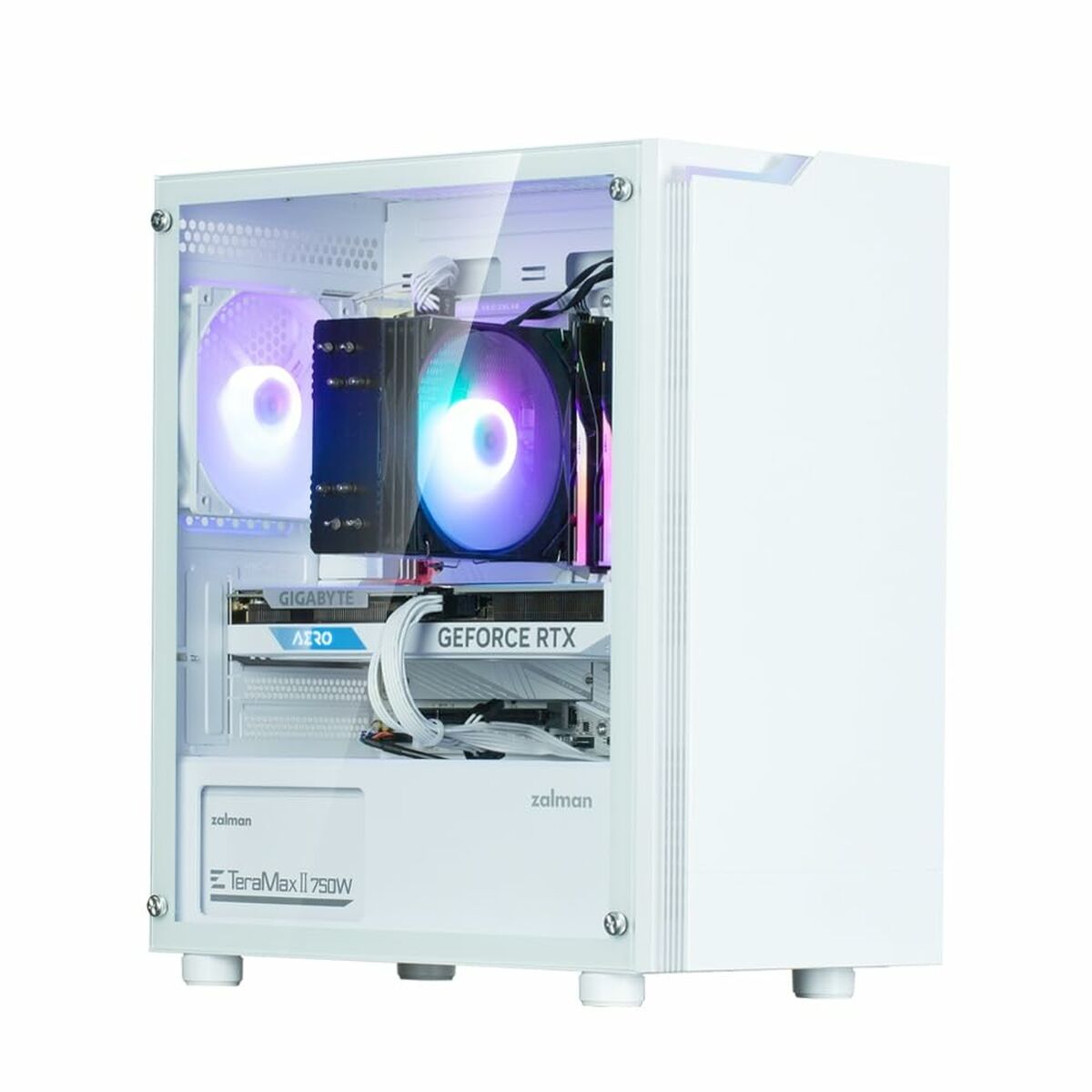 Caja Semitorre ATX Zalman T4 PLUS Blanco