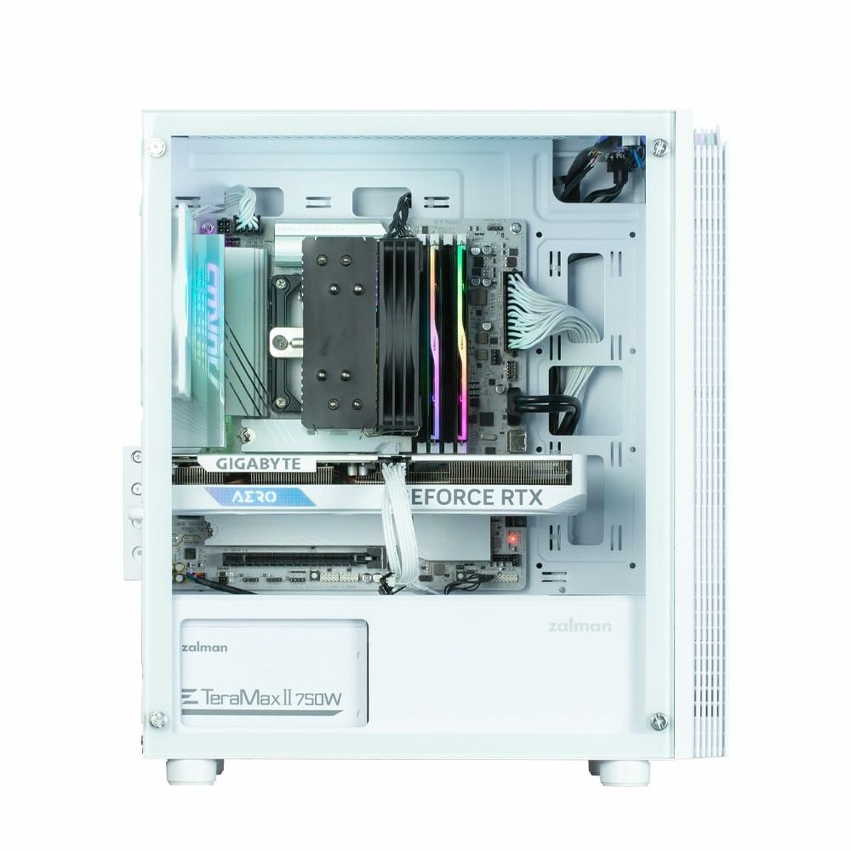 Caja Semitorre ATX Zalman T4 PLUS Blanco
