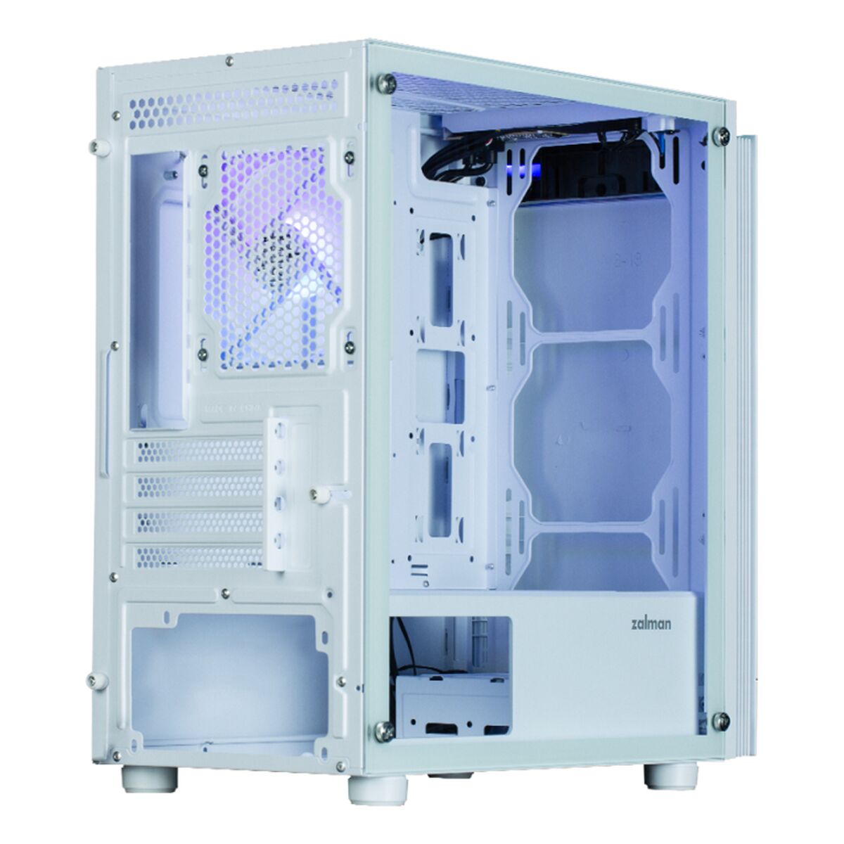 Caja Semitorre ATX Zalman T4 PLUS Blanco