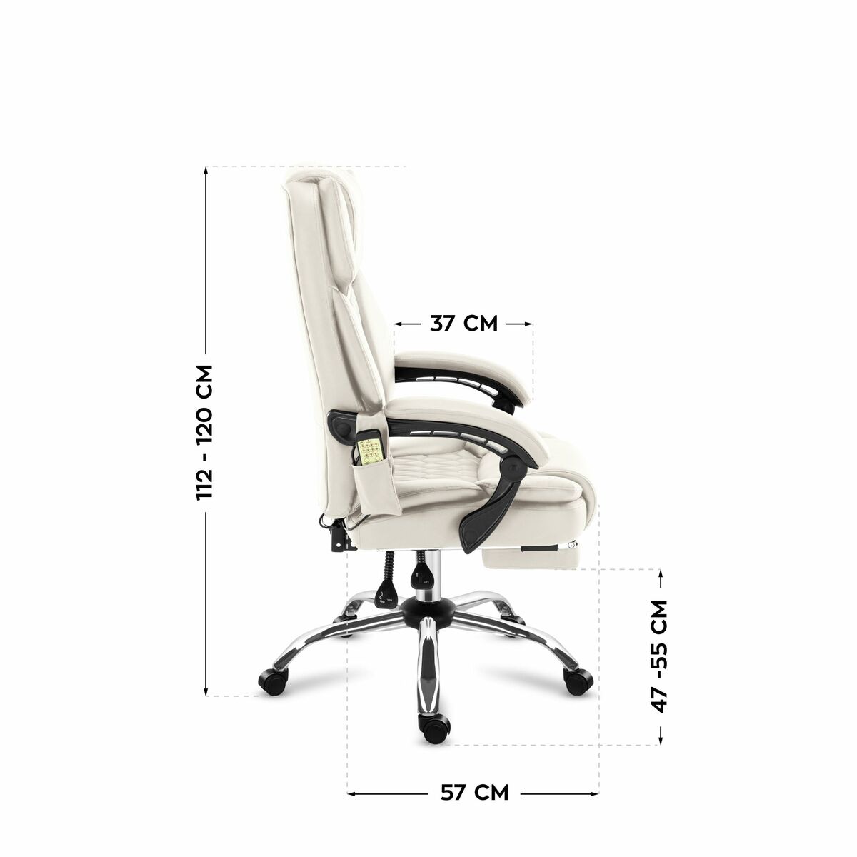Silla de Oficina Mark Adler MA-BOSS 6.0 BEIGE Blanco