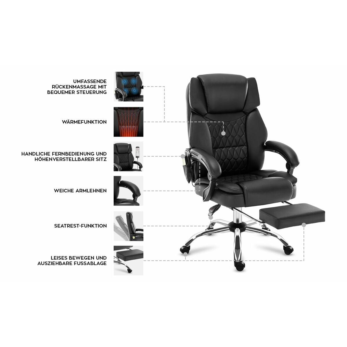 Silla de Oficina Mark Adler MA-BOSS 6.0 Negro